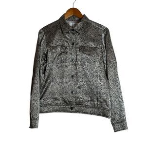 Worthington 100% silk cheeta print coat. Size medium